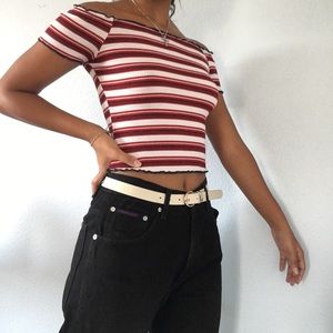 Charlotte Russe off the shoulder crop top